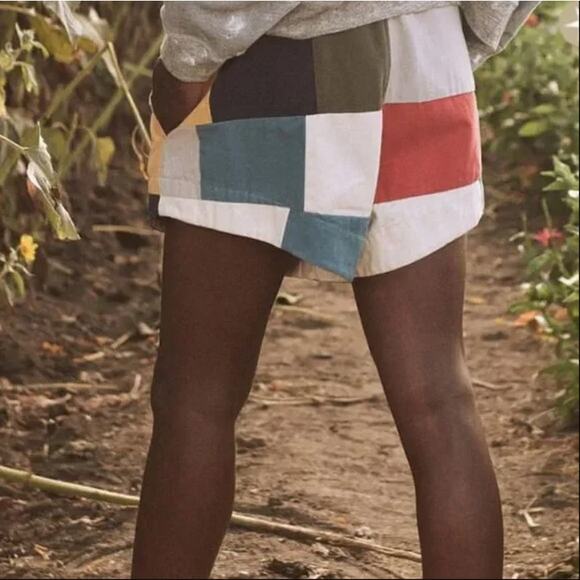 The Great. Bonfire Patchwork Shorts Sz. 2 / Medium - Picture 5 of 12